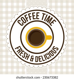 coffee graphic design , vector illustration