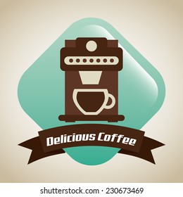 coffee graphic design , vector illustration