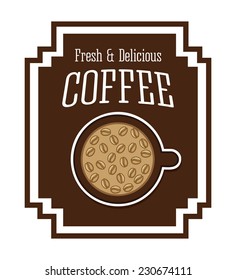 coffee graphic design , vector illustration