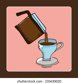 coffee graphic design , vector illustration