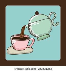 coffee graphic design , vector illustration