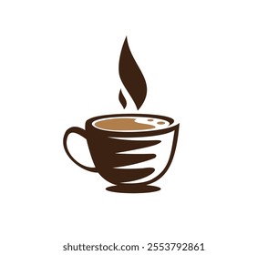 Coffee, graphic silhouette illustration icon, coffee cup