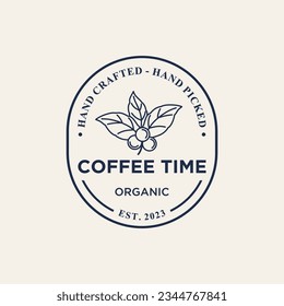 Gráficos de café, logos de cafés, etiquetas y insignias.