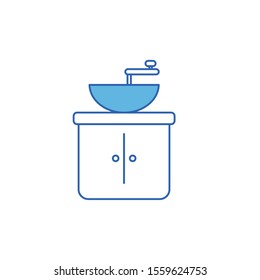 Coffee greinder design, drink breakfast beverage shop morning restaurant theme Vector illustration