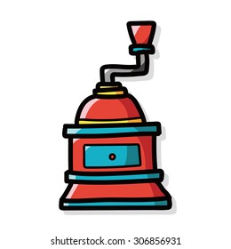 coffee grind machine color doodle