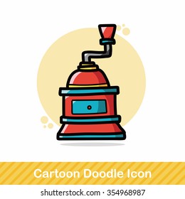 coffee grind machine color doodle