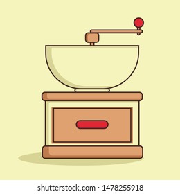 Coffee grind vector pop icon graphic elements. Simple and easy to use.