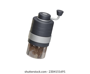 Coffee grinder 3d rendering vector illustration
