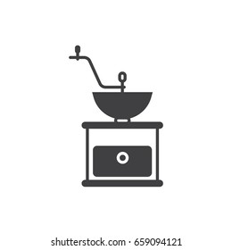 Coffee grinder black icon.