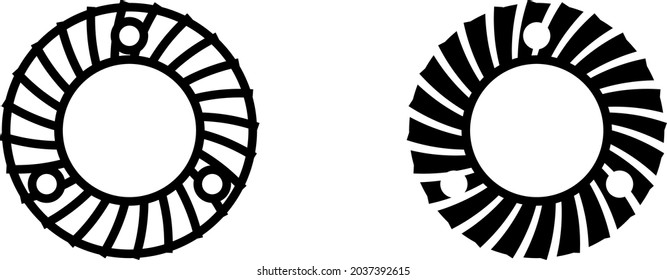 
Coffee Grinder Burrs or Blade icon, Vector illustration