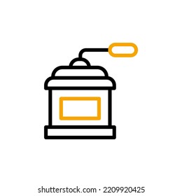 Coffee grinder concept line icon. Simple element illustration. Coffee grinder concept outline symbol design.