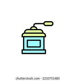 Coffee grinder concept line icon. Simple element illustration. Coffee grinder concept outline symbol design.