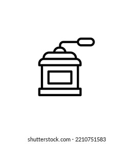 Coffee grinder concept line icon. Simple element illustration. Coffee grinder concept outline symbol design.