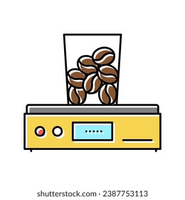 coffee grinder device color icon vector. coffee grinder device sign. isolated symbol illustration