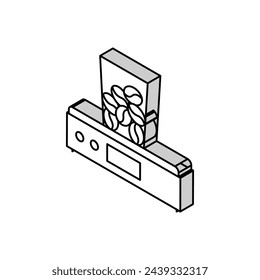 coffee grinder device isometric icon vector. coffee grinder device sign. isolated symbol illustration