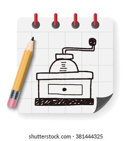 coffee grinder doodle
