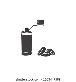 coffee grinder doodle icon vector hand drawing 