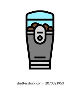 coffee grinder electric device color icon vector. coffee grinder electric device sign. isolated symbol illustration