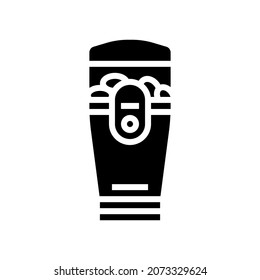 coffee grinder electric device glyph icon vector. coffee grinder electric device sign. isolated contour symbol black illustration