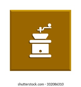 Coffee grinder.  Flat design style eps 10