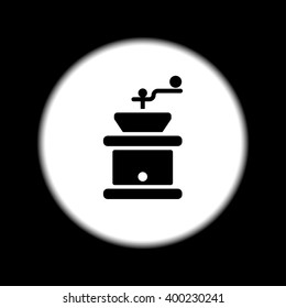 Coffee grinder.  Flat design style eps 10