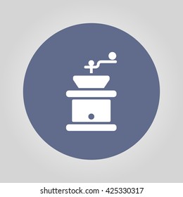 Coffee grinder. Flat design style eps 10