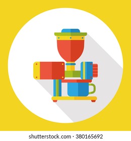 coffee grinder flat icon