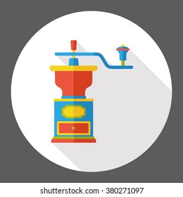 coffee grinder flat icon