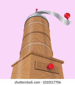 Coffee Grinder. Hand drawn illustration. 