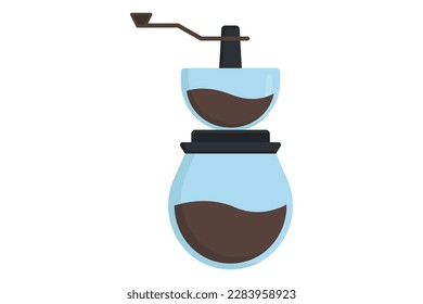 Coffee grinder icon illustration. icon related to coffee element. Flat icon style. Simple vector design editable