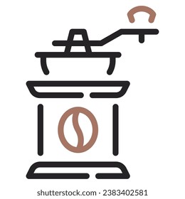 Coffee Grinder Icon Illustration, for UIUX, infographic, etc