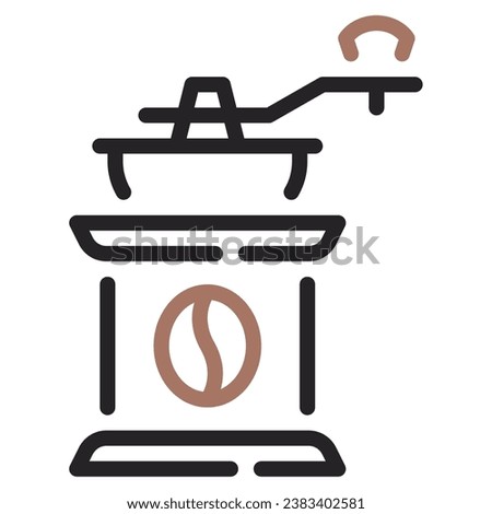 Coffee Grinder Icon Illustration, for UIUX, infographic, etc