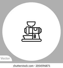 Coffee grinder icon sign vector,Symbol, logo illustration for web and mobile