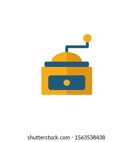 Coffee Grinder icon. Simple flat element from coffe shop collection. Creative coffee grinder icon for templates, software and apps.