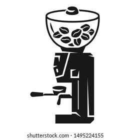 Coffee grinder icon. Simple illustration of coffee grinder vector icon for web design isolated on white background