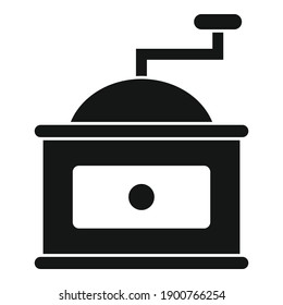 Coffee grinder icon. Simple illustration of coffee grinder vector icon for web design isolated on white background