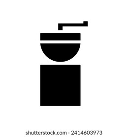 Coffee grinder icon symbol vector template