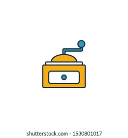 Coffee Grinder icon. Thin line symbol design from coffe shop icon collection. UI and UX. Creative simple coffee grinder icon for web and mobile.
