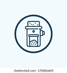 coffee grinder icon vector from coffee collection. Thin line coffee grinder outline icon vector illustration