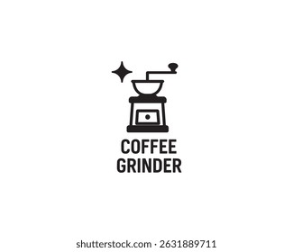 Moedor de café ícone vetor design ilustração