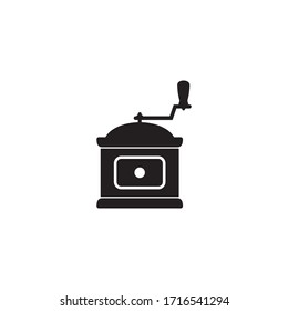 Coffee grinder icon, vector isolated