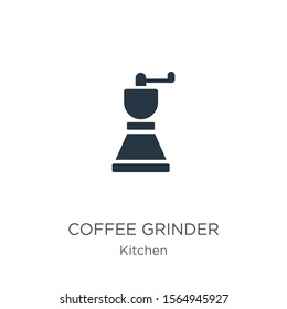 Coffee grinder icon vector. Trendy flat coffee grinder icon from kitchen collection isolated on white background. Vector illustration can be used for web and mobile graphic design, logo, eps10