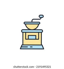 símbolo de símbolos de molino de café elementos vectores para web infográfica
