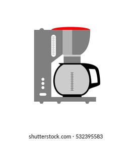 coffee grinder illustration flat icon