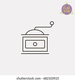 coffee grinder line icon