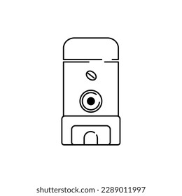 Coffee grinder in the linear style icon.