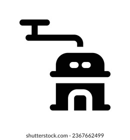 coffee grinder solid icon. vector icon for your website, mobile, presentation, and logo design.