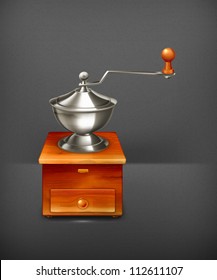 Coffee grinder vector