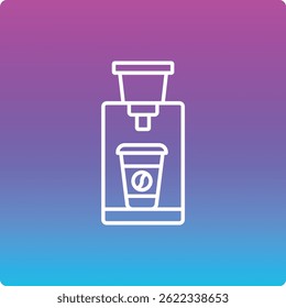 Icono de Vector de molinillo de café. Se puede utilizar para aplicaciones de impresión, móviles y de Web.