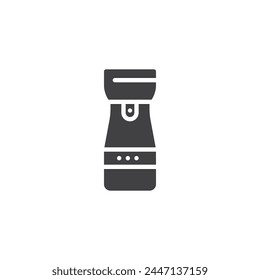 Coffee grinder vector icon. filled flat sign for mobile concept and web design. Coffee Grinder glyph icon. Symbol, logo illustration. Vector graphics